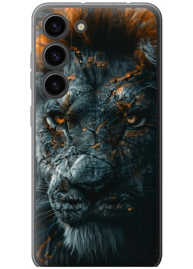 Силиконовый чехол 'Пламенный лев' для Endorphone Samsung Galaxy S23 (297658560)