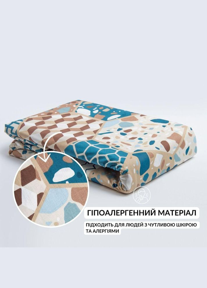 Пододеяло 200х220 см, бязь, хлопок, натуральная ткань, абстракция, в индивидуальной упаковке IDEIA (342128626)