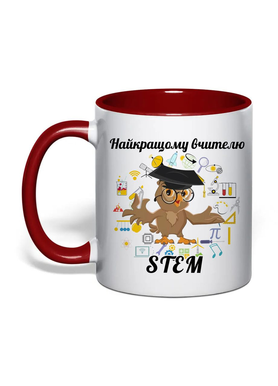 Чашка с печатью "Лучшему учителю STEM" 330 мл ( ) (31965) No Brand (362506382)