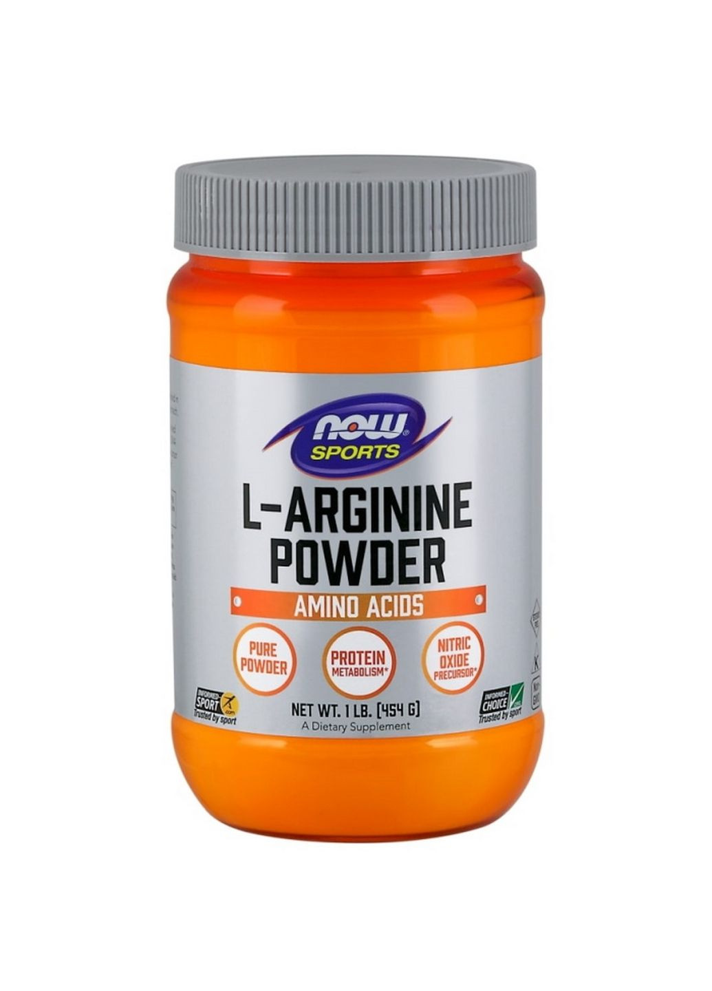 Аминокислота Sports L-Arginine Powder, 454 грамм Now (293341576)