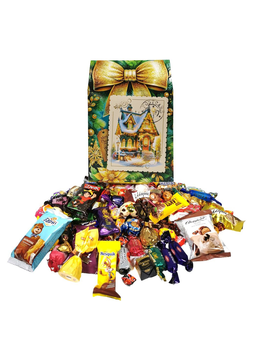 Подарок №12 "Огни Рождества", 805г Унікальна цукерка (372656418)