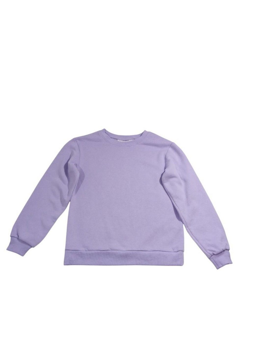 H&M свитшот на флисе однотонный фиолетовый кэжуал