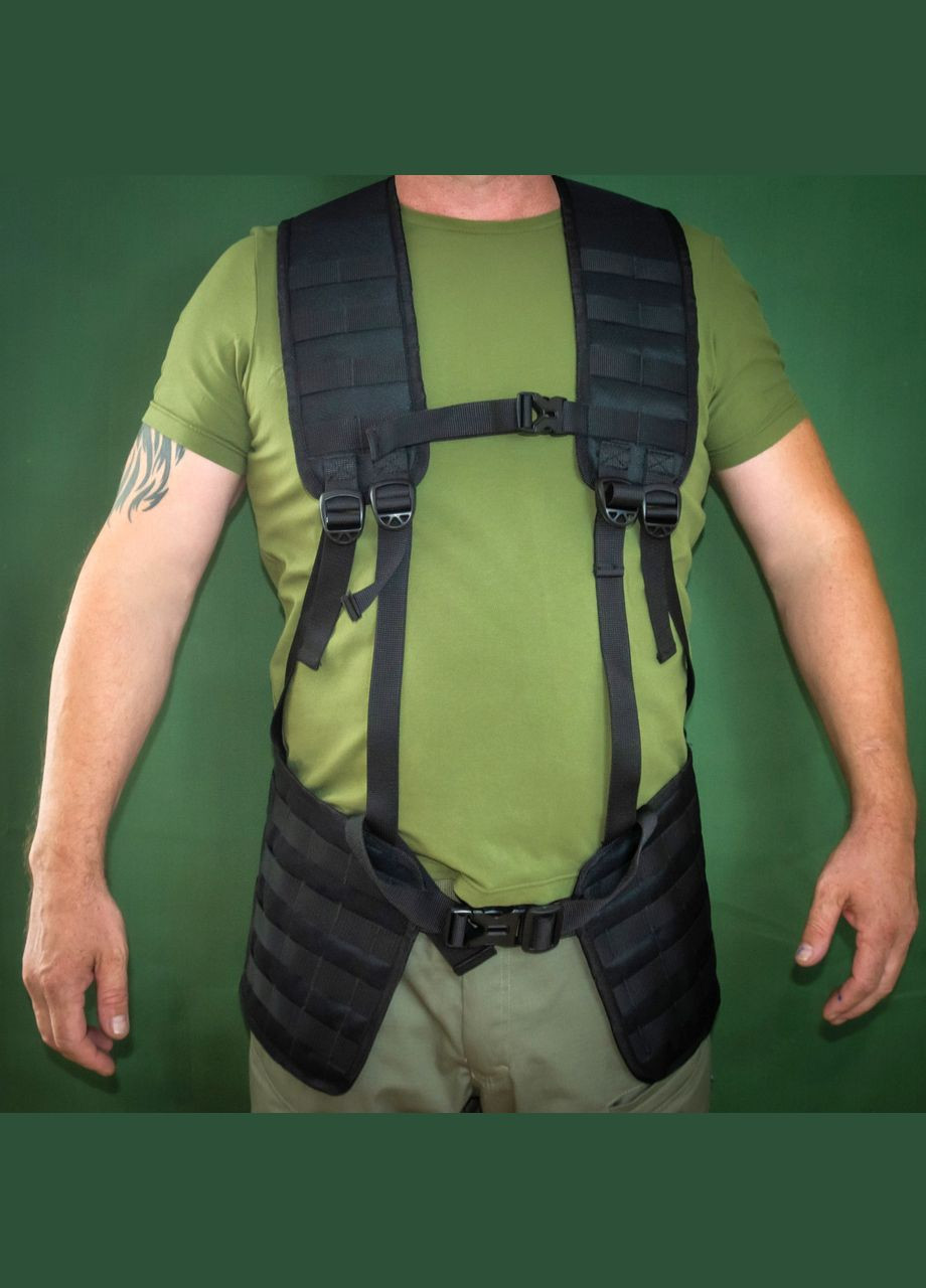 Разгрузка облегченная к бронежилету РПС-2 черная КІРАСА (314765318)