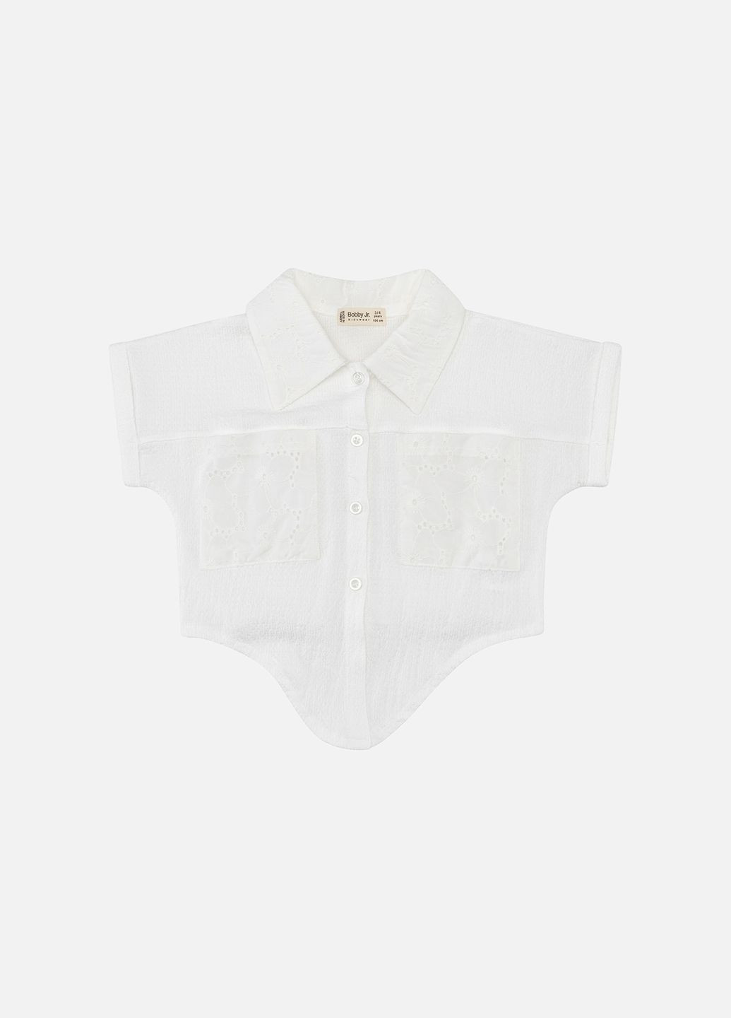 Блуза з коротким рукавом для дівчинки колір білий ЦБ-00243488 Bobby (292251964)