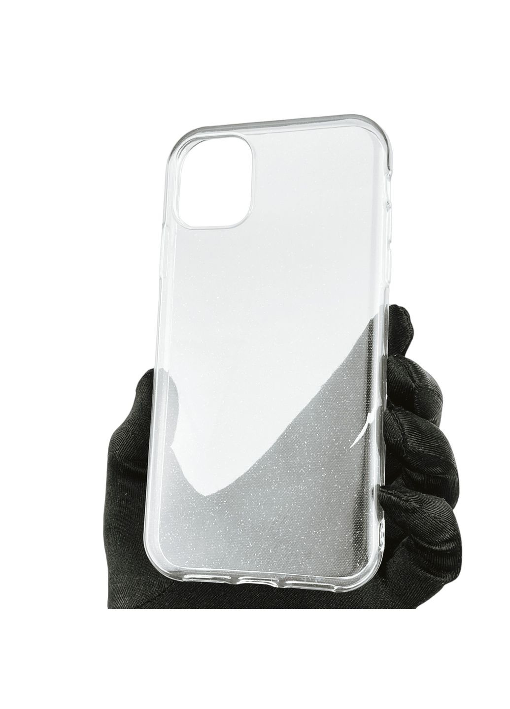 Чохол для iPhone 11 силіконовий глянсовий з блискіткамі на айфон 11 прозорий Apple (366021694)