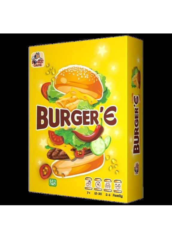 Настольная игра Бургерье (Burger'Ye) (укр) ( ) Bombatgame 0040 (370762319)