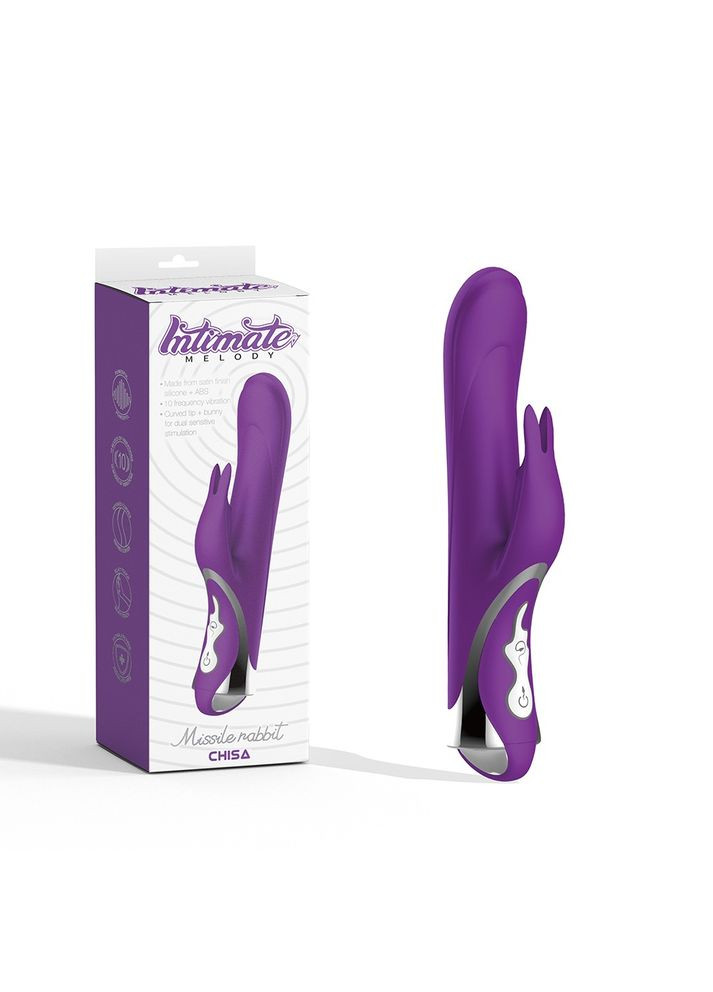 Вібратор-кролик Intimate Melody Missile Rabbit, фіолетовий Chisa (331170341)