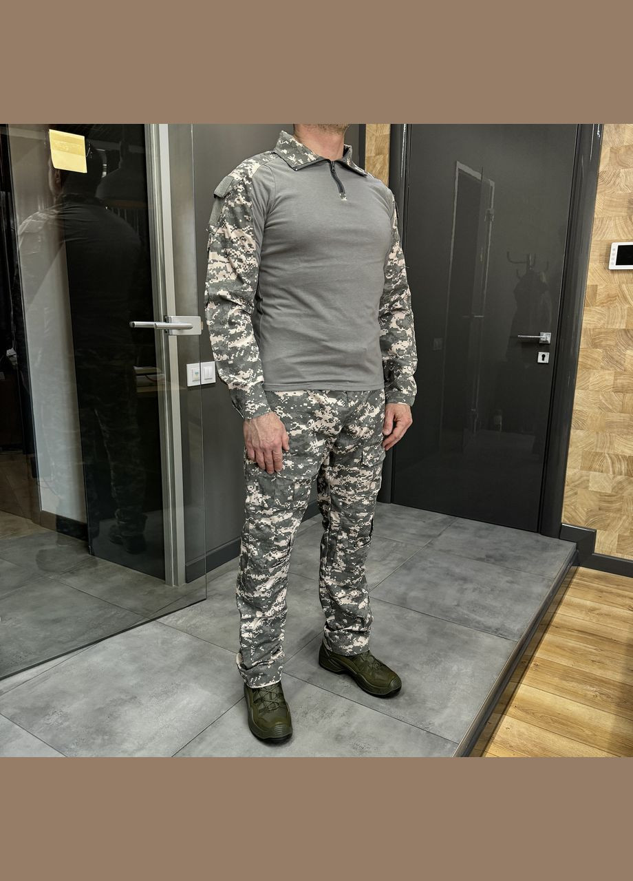 Боевая рубашка Убакс, пиксель НАТО, коттон (хлопок), размер, Combat, тактическая рубашка Убакс Yakeda (362602032)