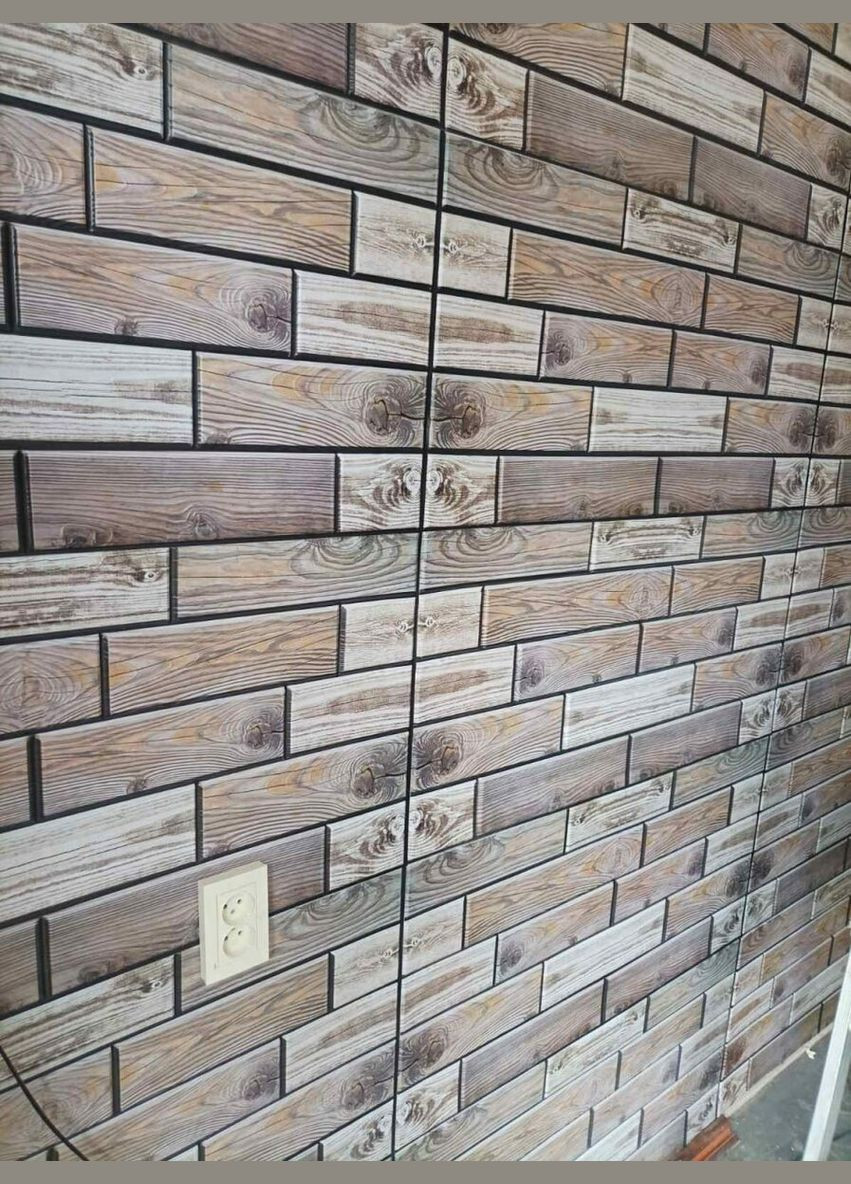 Декоративная панель ПВХ под светлое дерево 960х480х4мм (1037) Sticker Wall (298284392)