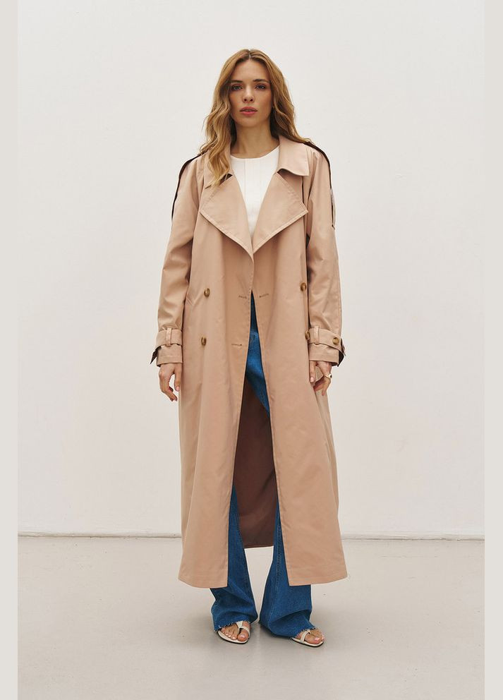 Тренч жіночий з вишивкою MKRM4242-2 RicaMare Modna KAZKA всесезон (336932196)