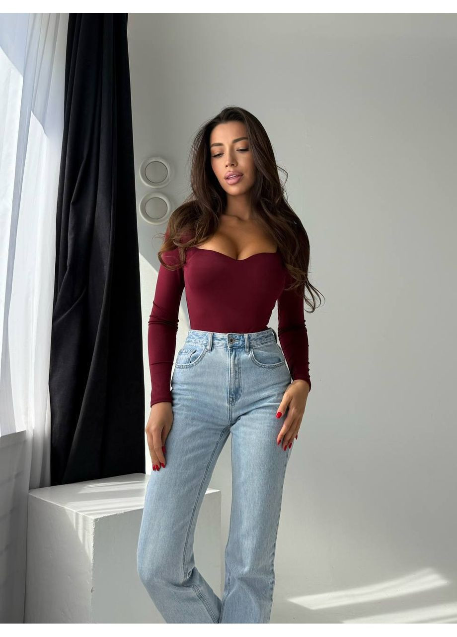 Боди PUSH UP, микро дайвинг с длинным рукавом Україна (362556461)