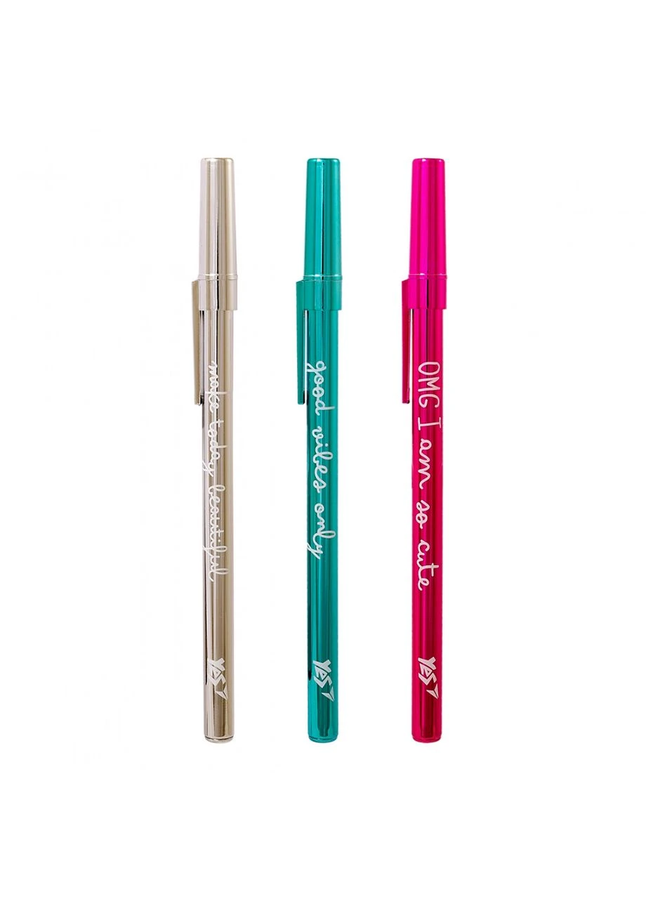 Ручка кулькова " "/411934/"Happy pen" 0,7 мм, синя, 3 диз. (36туб./360) Yes (367750024)