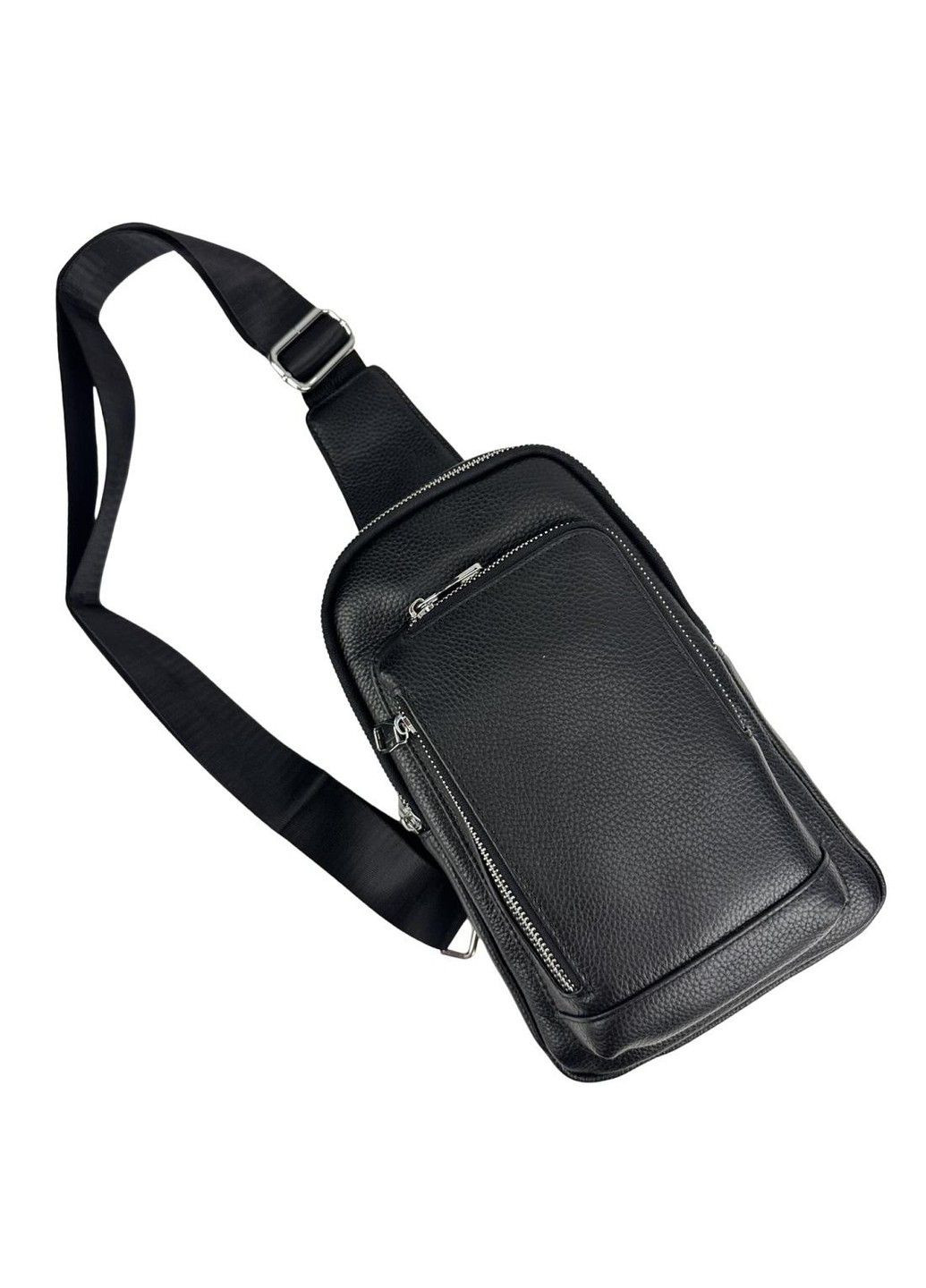 Кожаный черный слинг через плечо A25F-250131A Tiding Bag (315688297)