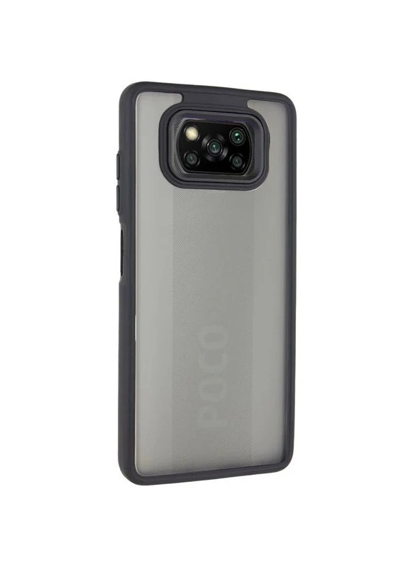 Чехол накладка TPU+PC для Xiaomi Poco X3 NFC / Poco X3 Pro черный противоударный 0,5 см No Brand TPU+PC Lyon Frosted (402065275)