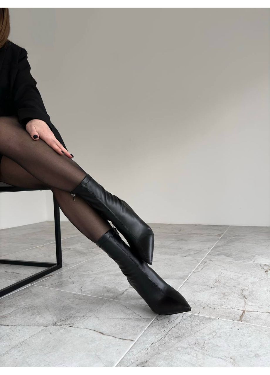 Чорні ботильйони демі No Brand