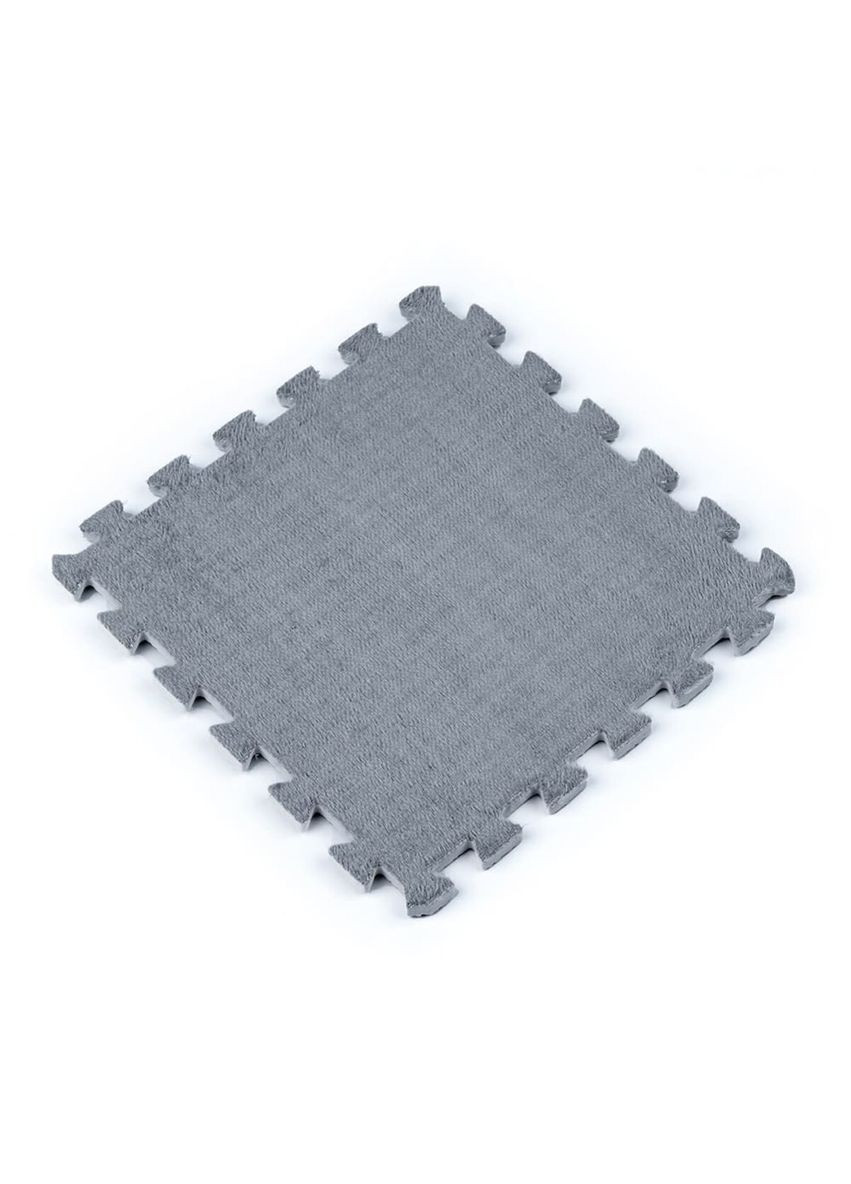 Підлога-пазл плюшевий 30х30х1см Світло-сірий (D) SW-00002080 Sticker Wall (359476940)