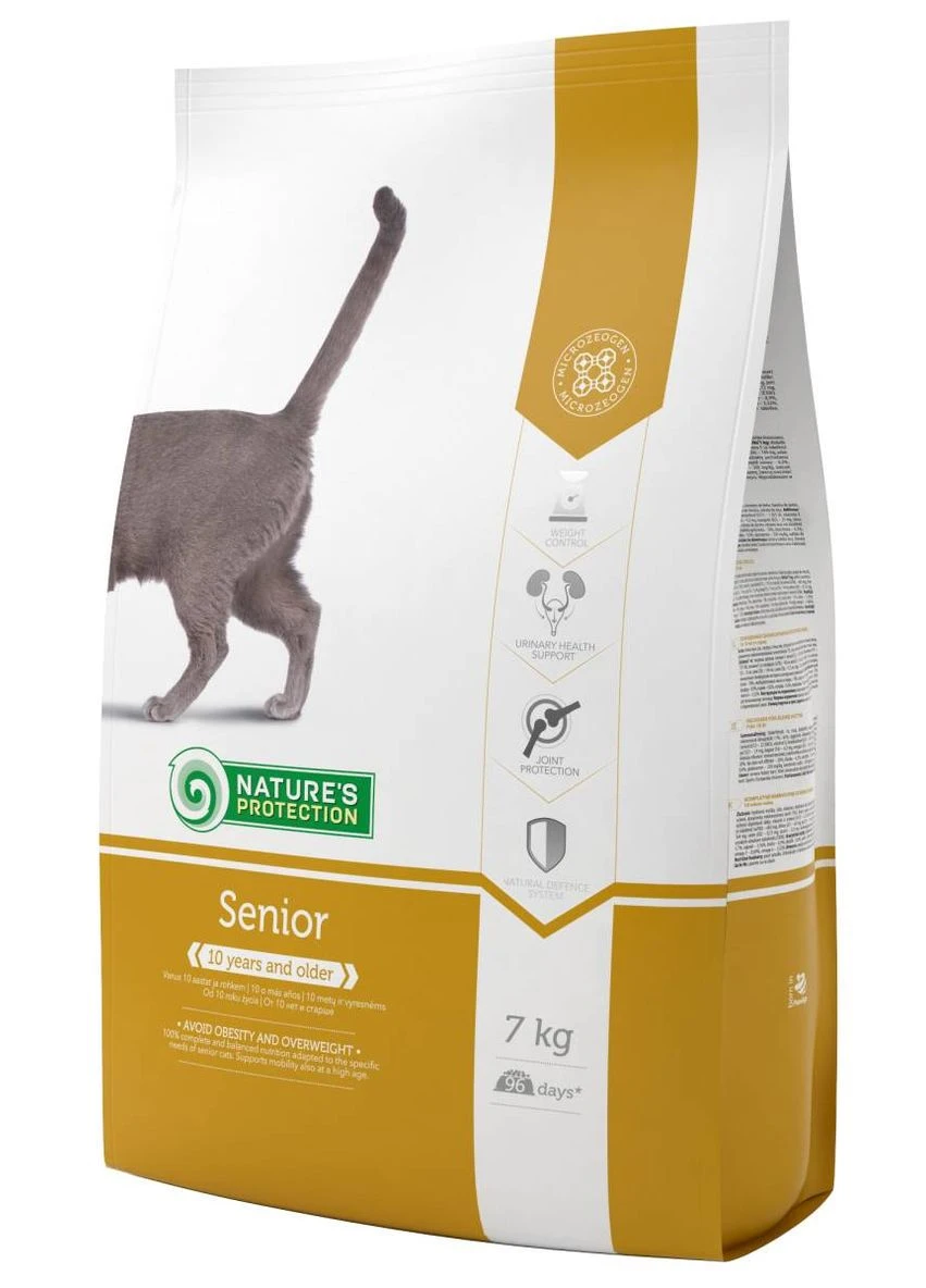 Сухий корм для літніх котів Senior 7kg Nature's Protection (387661225)