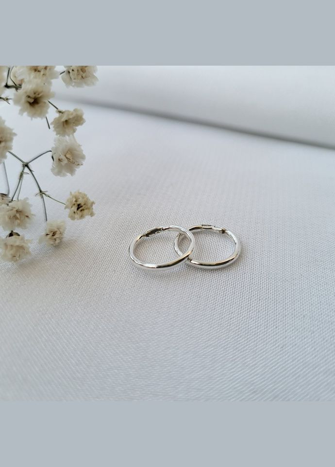 Срібна сережка кільця Конго 10 мм поштучно (пара - оптова ціна) срібло 925 проби 5001о 0.40г No Brand (306741840)