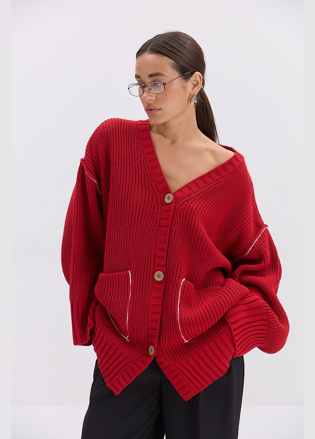 Красный кардиган Arjen