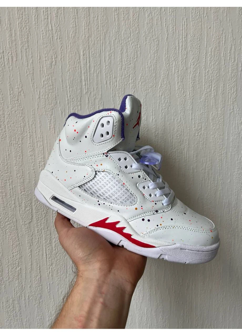 Комбіновані кросівки чоловічі nike air jordan 5 retro gs easter найк аір джордан демісезон No Brand