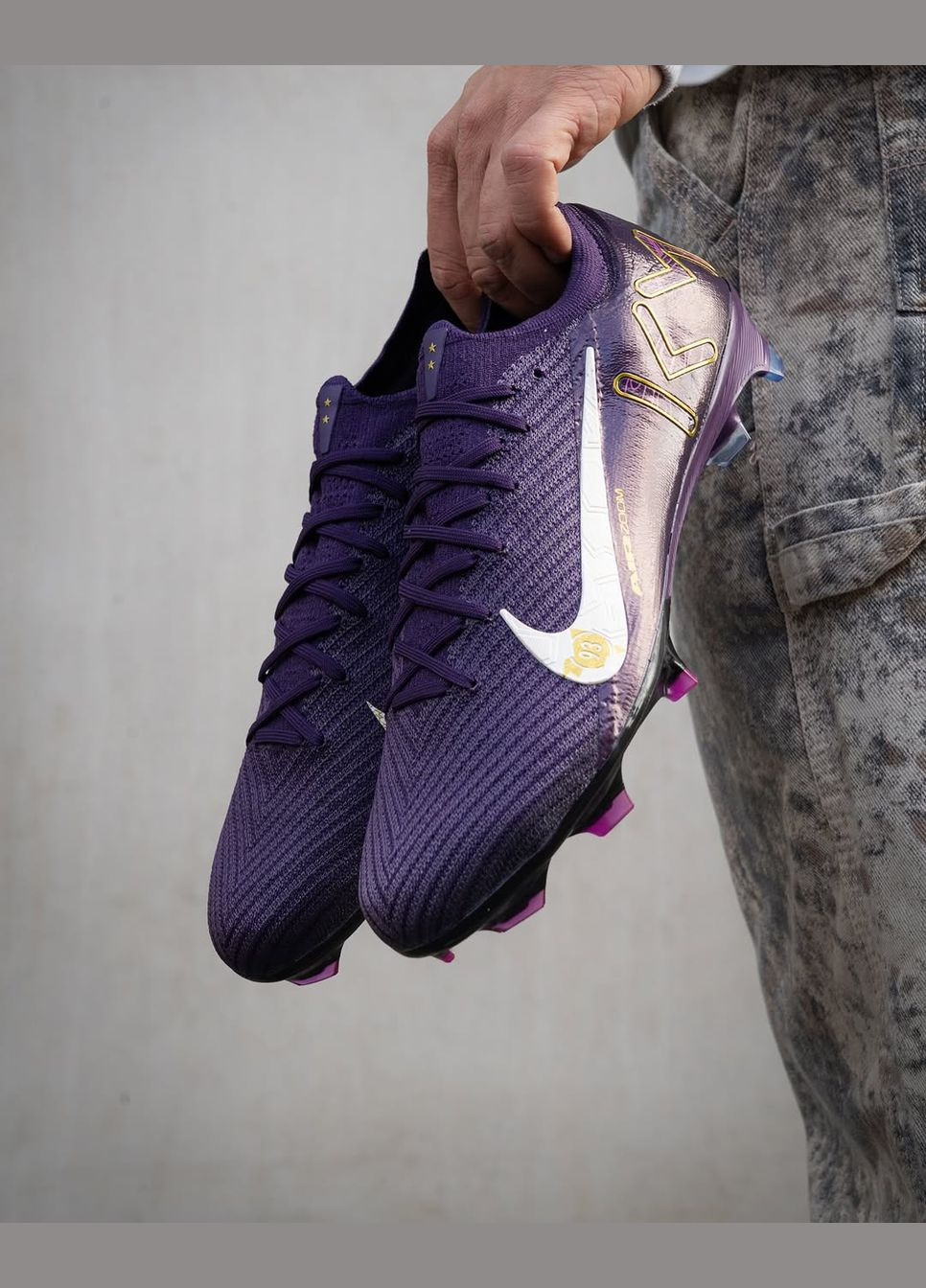 Бутси футбольні Mercurial Mbappe 2025 Grand Purple/Pale Ivory. Копочки для футболу No Brand Nike Air Zoom Mercurial Mbappe Vapor 16 FG Elite (328264280)