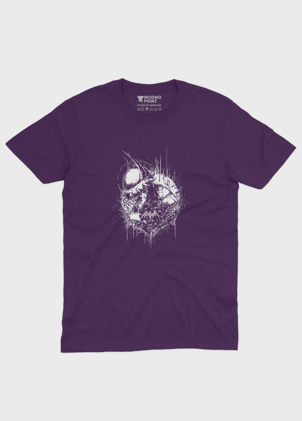 Фиолетовая демисезонная футболка для девочки с принтом супергероя - бэтмен (ts001-1-dby-006-003-044-g) Modno