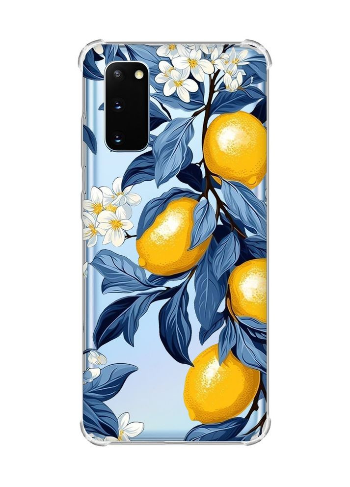 Чехол с утолщёнными углами для Samsung Galaxy S20 Plus Лимонное дерево (принт 417) Creative (361113154)