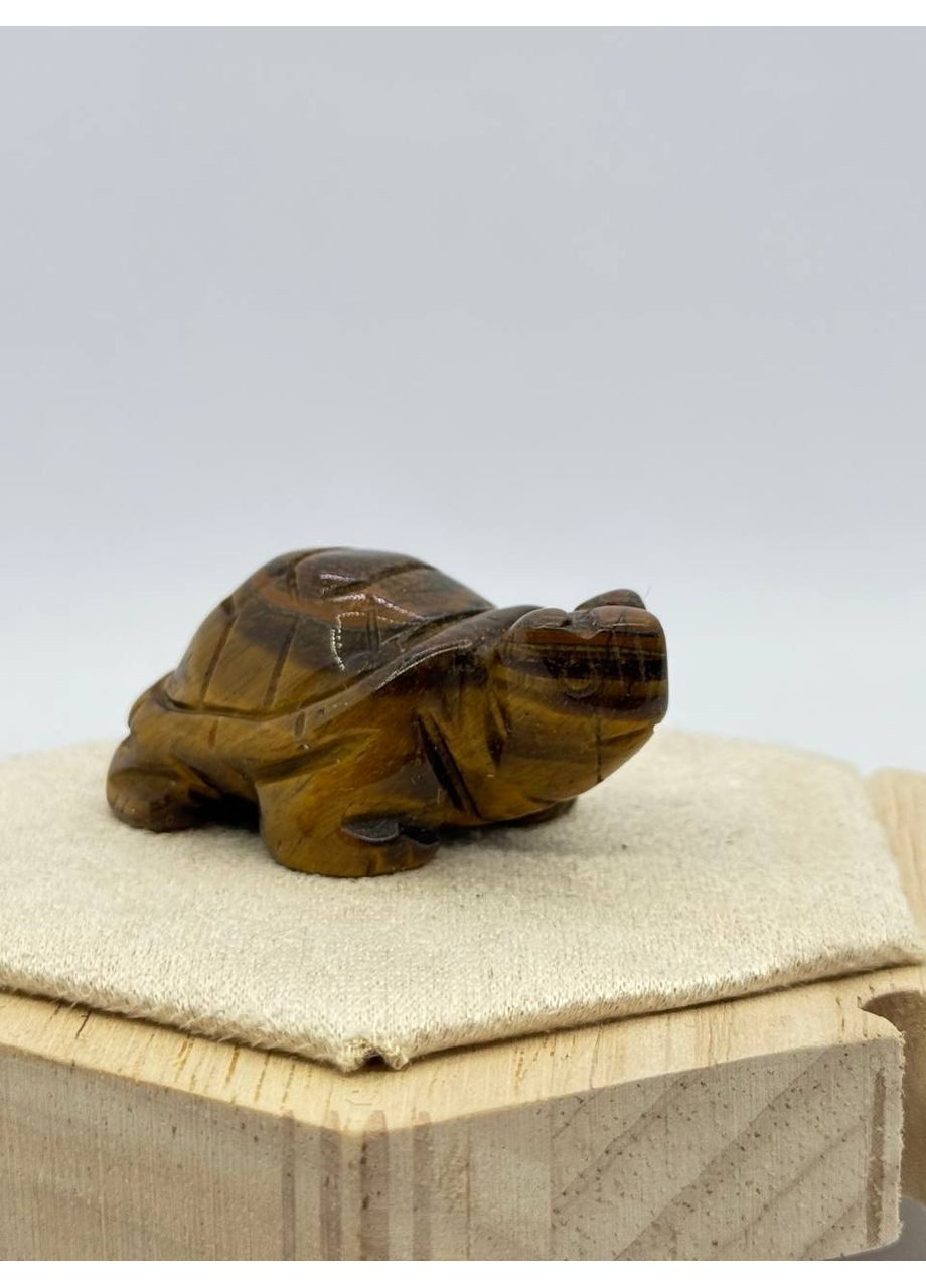Черепаха з тигрового ока 55*32 мм Коричневий No Brand (361319776)