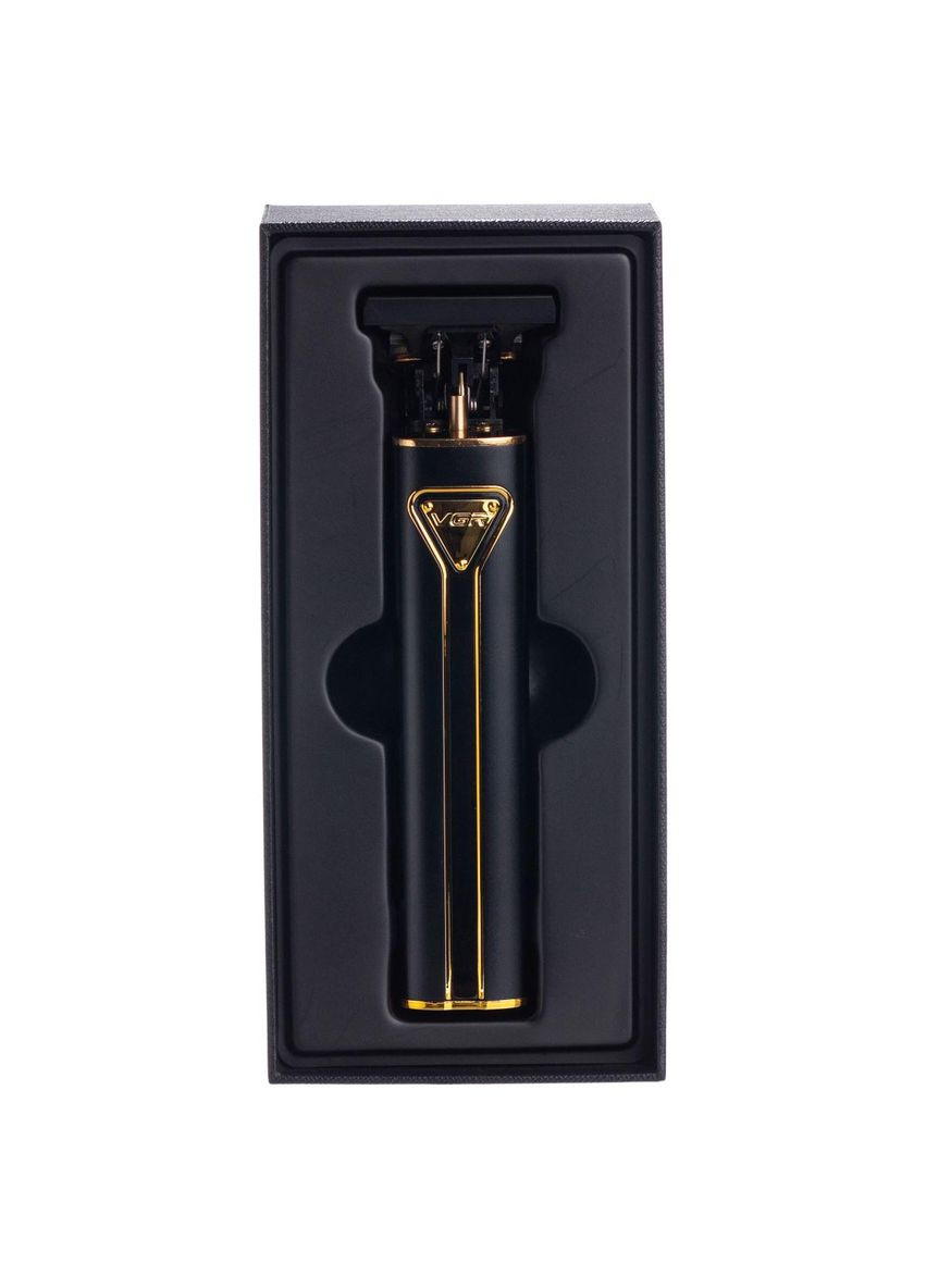 Тример для стрижки волосся акумуляторний 4 насадки Чорний V-009 VGR (370974767)