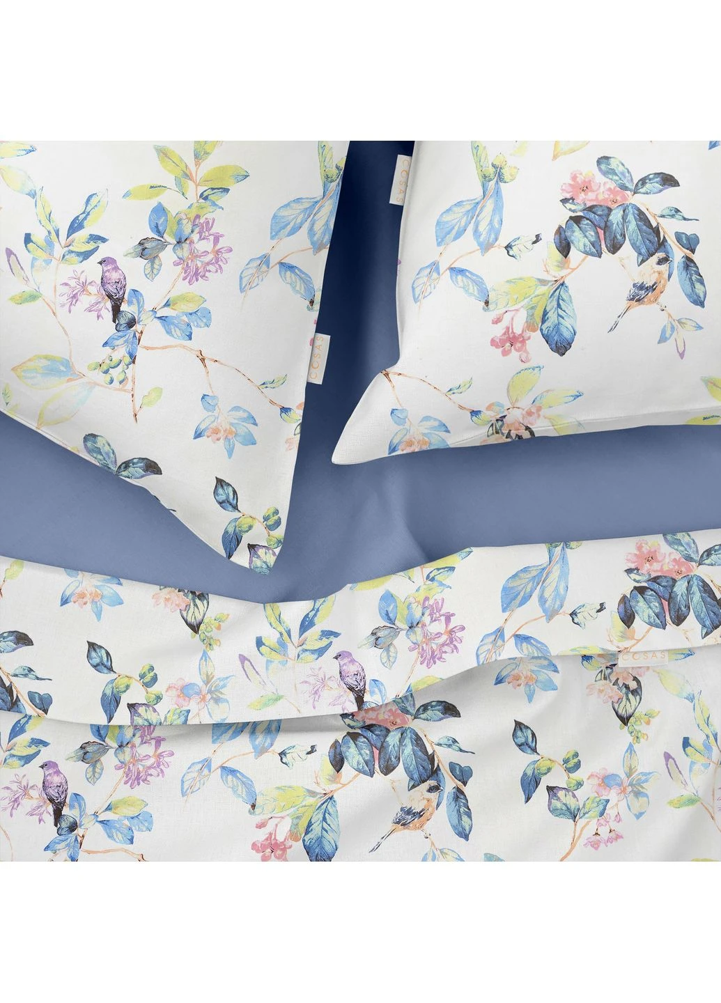 Полуторное постельное белье с простыней на резинке FLORET CS1 (2200000066640) Cosas (400755871)