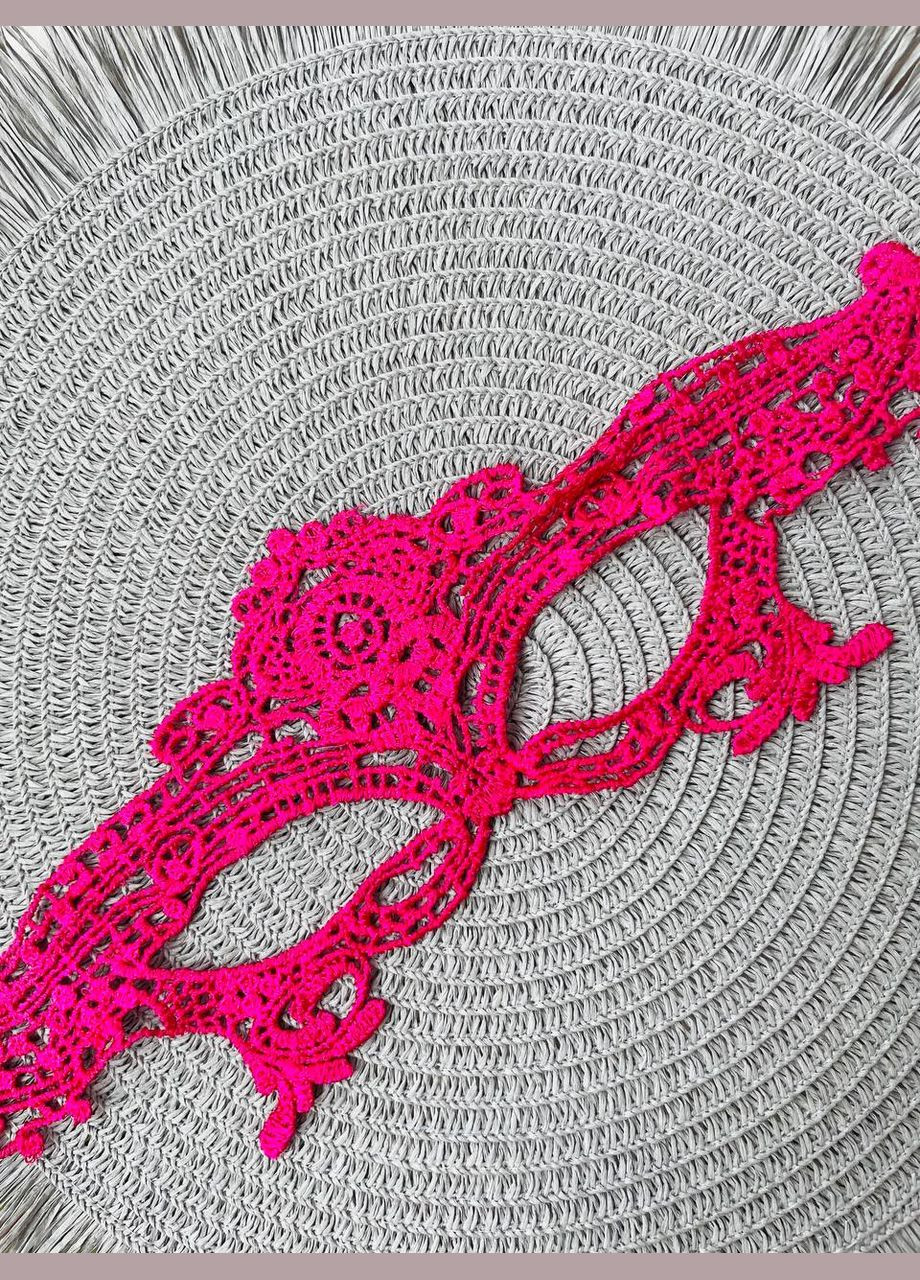 Маска кружевная one size розовый No Brand (322648548)