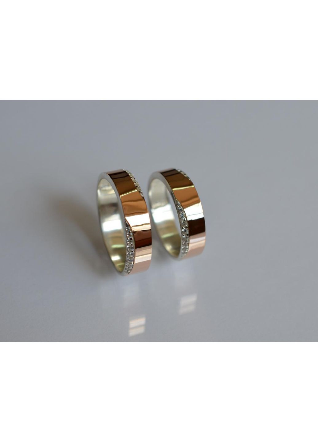 Обручальное кольцо серебро с золотом Silver Style (367112636)