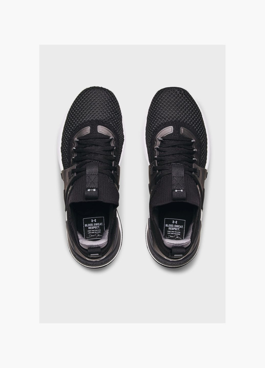 Чорні кросівки чоловічі project rock 4 black 3023695-001 Under Armour