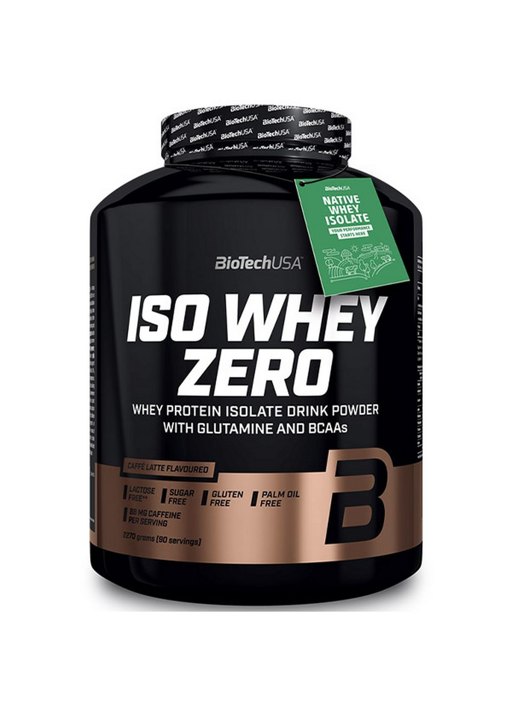 Протеїн Iso Whey Zero, 2.27 кг Кава латте Biotech (293479426)