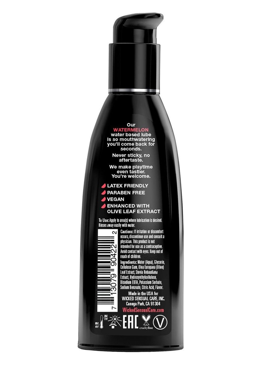 Лубрикант WICKED зі смаком освіжаючого кавуна 60 ML Wicked Sensual Care (298936625)