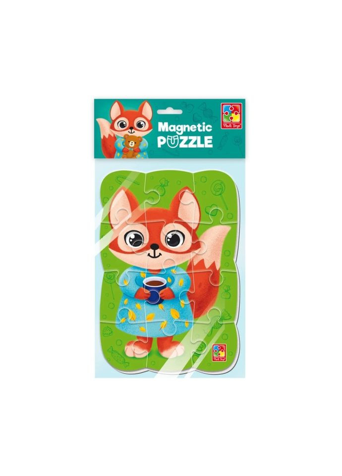 Детский магнитный пазл "Лиса" VT3205-92, 12 элементов Vladi toys (334147670)