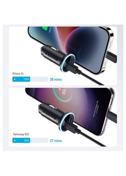 Автомобільний зарядний пристрій PowerDrive 323 Black (A2735G11) Anker (322907085)