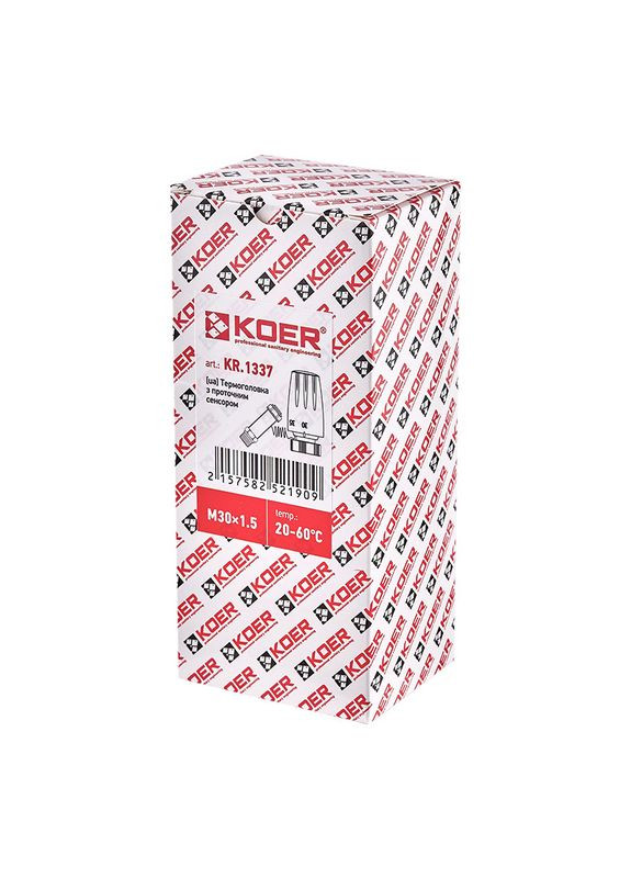 Термоголовка KR.1337 – M30x1.5 с проточным сенсором (KR5219) KOER (346277219)