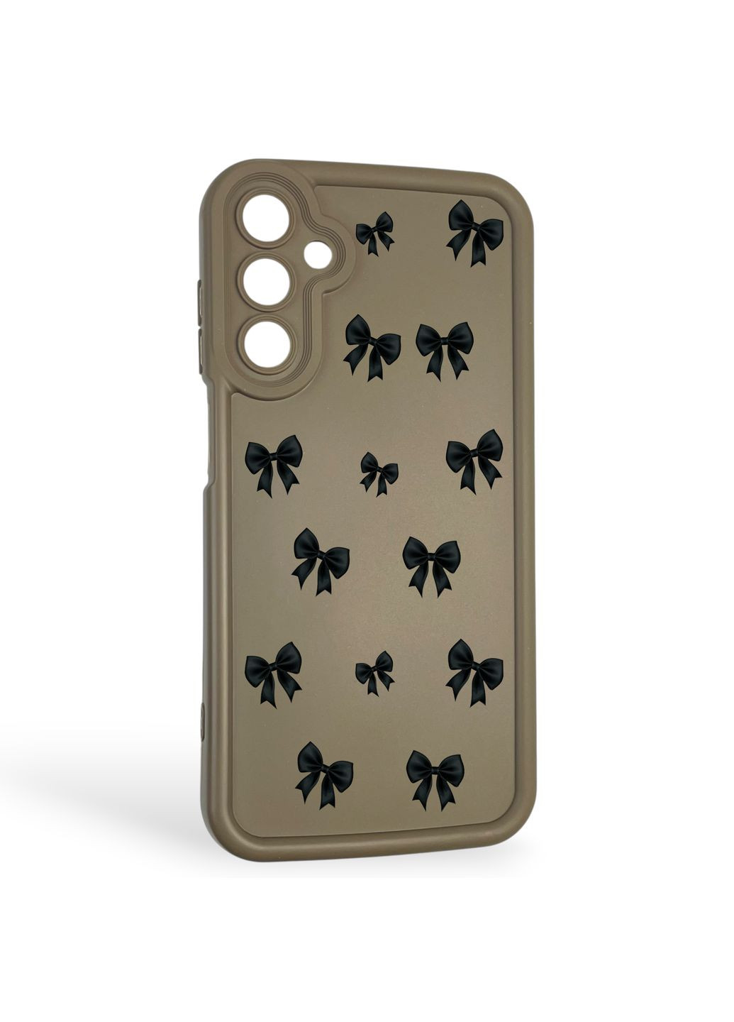 Чохол силіконовий Soft Touch з 3D принтом для Galaxy A15 (SM-A155M) коричневий (Повний захист камери) Samsung (371652880)