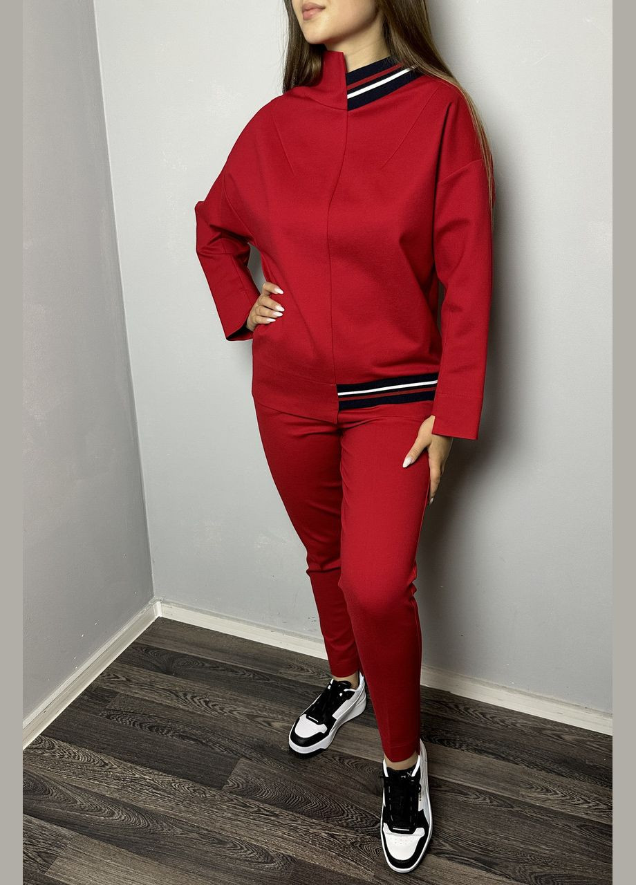 Жіночий костюм теплий червоний MKNK2070-2 Modna KAZKA (270006925)