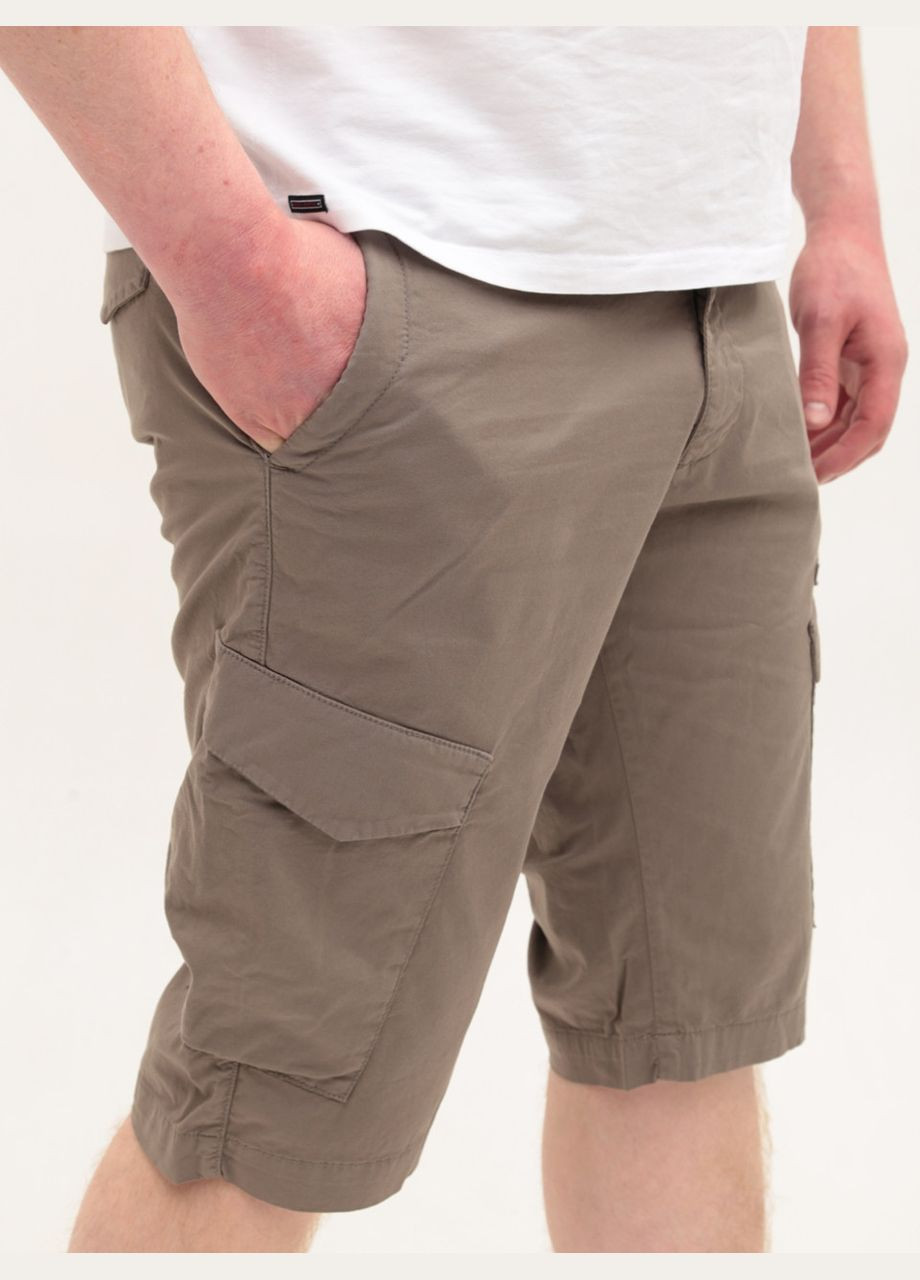 Шорти чоловічі коричневі з кишенями Wise Пряма (333155267)