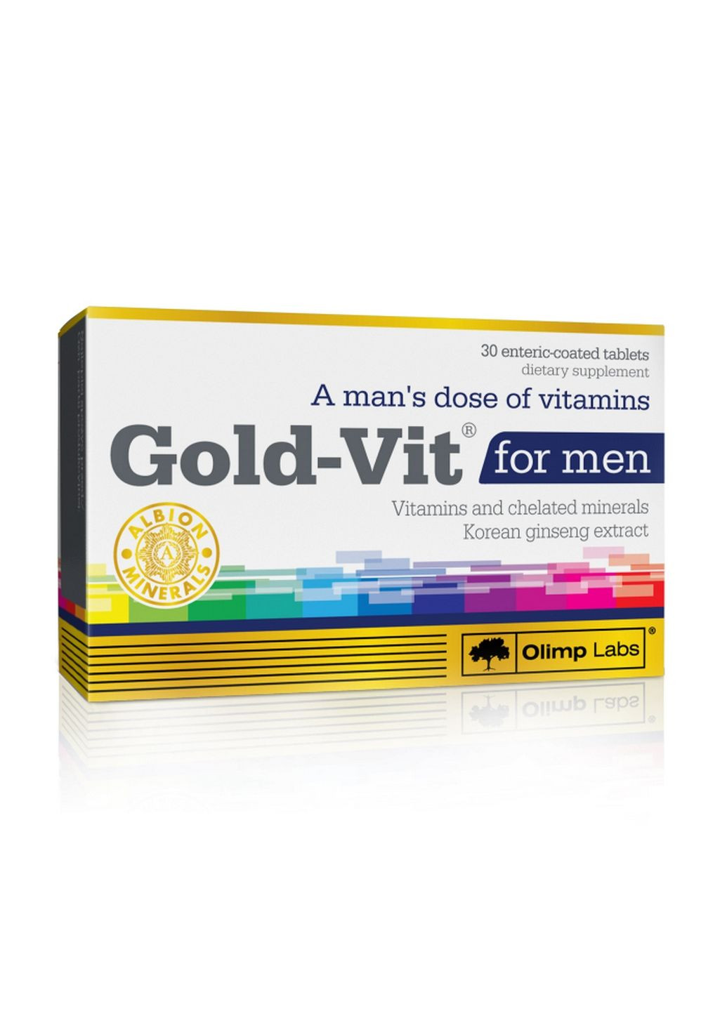 Витамины и минералы Gold Vit for Men, 30 капсул Olimp (293482465)