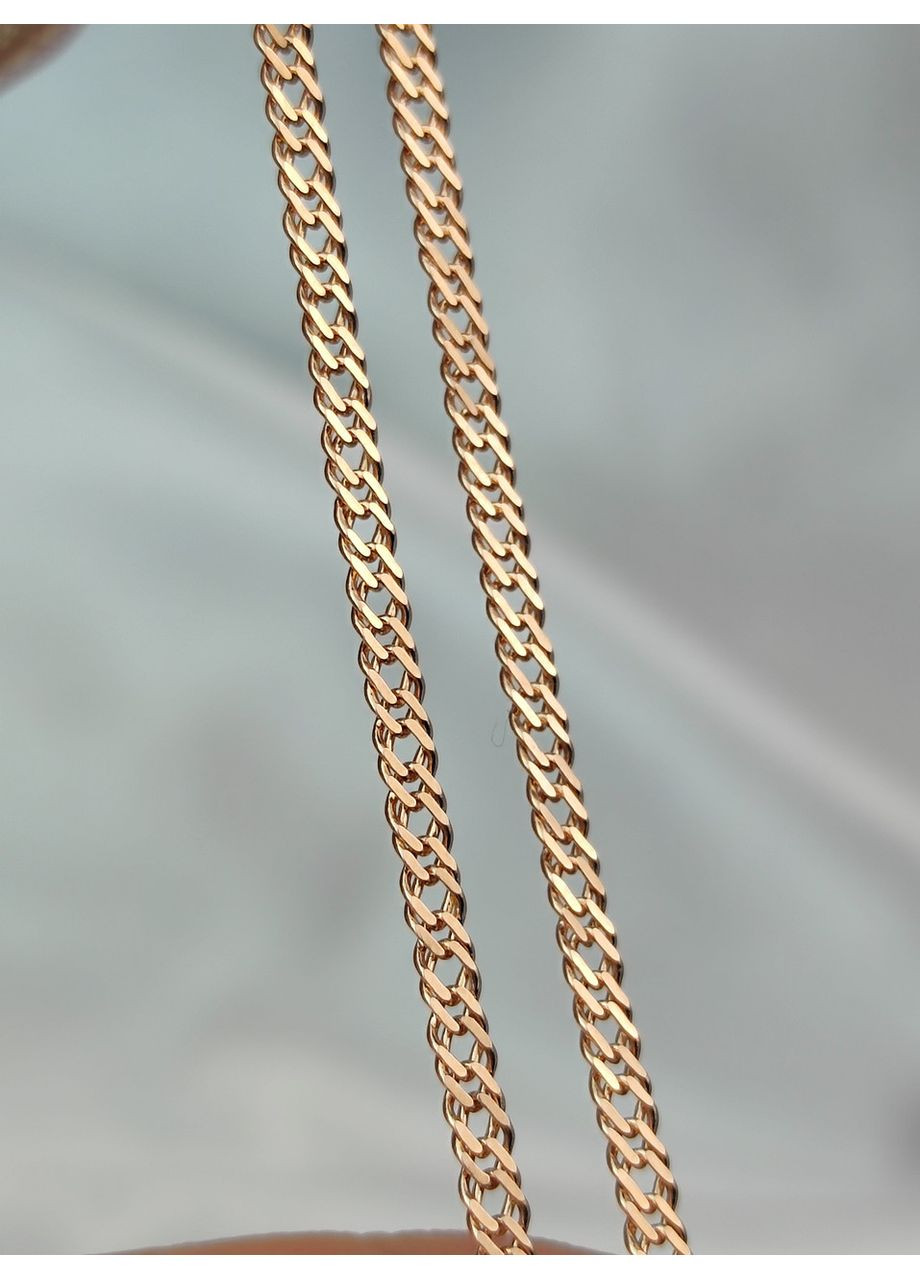 Серебряная цепочка 925 пробы в позолоте Ромб 2 мм 45 см No Brand (366664899)