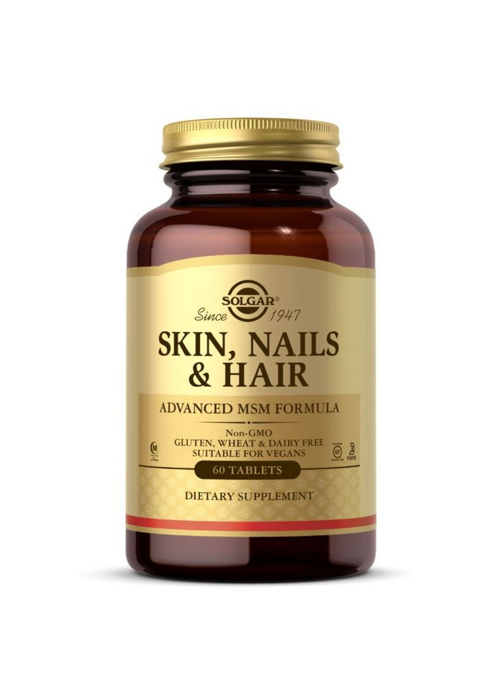 Вітаміни та мінерали Skin Nails and Hair, 60 таблеток Solgar (293341912)