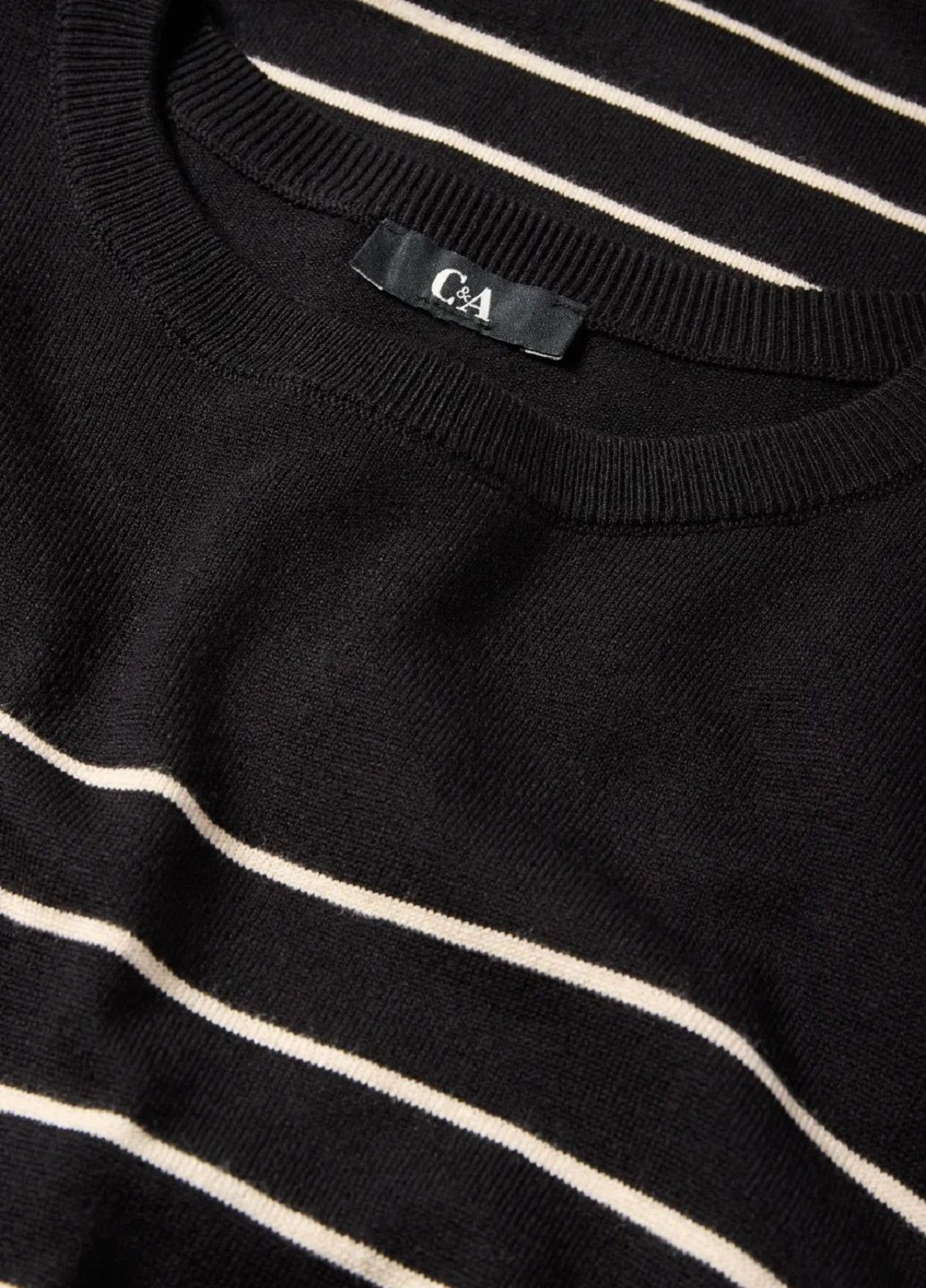 Чорна сукня C&A в смужку