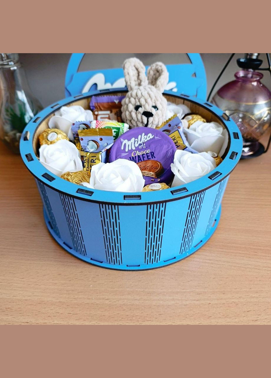 Подарочный бокс милка со сладостями и мягкой игрушкой на день влюбленных 8 марта день рождения (ar224) No Brand (324101337)