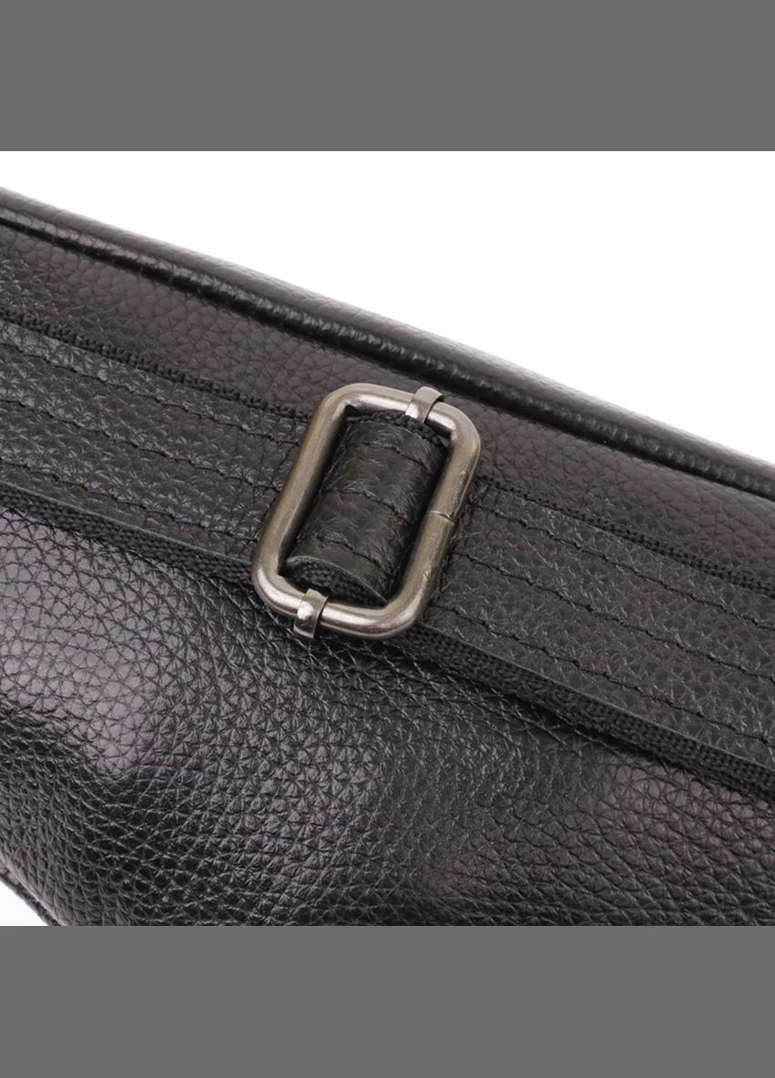 Сумка на пояс через плече шкіряна чоловіча Чорний 35564 Shvigel (334673986)