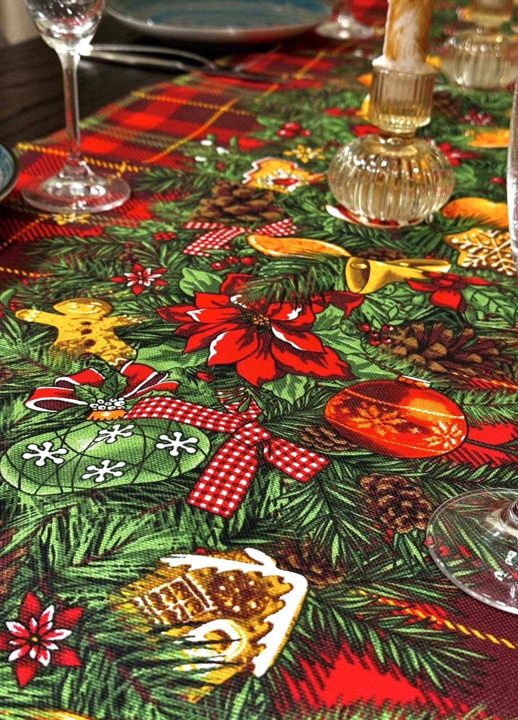 Скатертьдорожка (раннер) "Еловая герлянда" 140х47 см Homedec - (306665392)