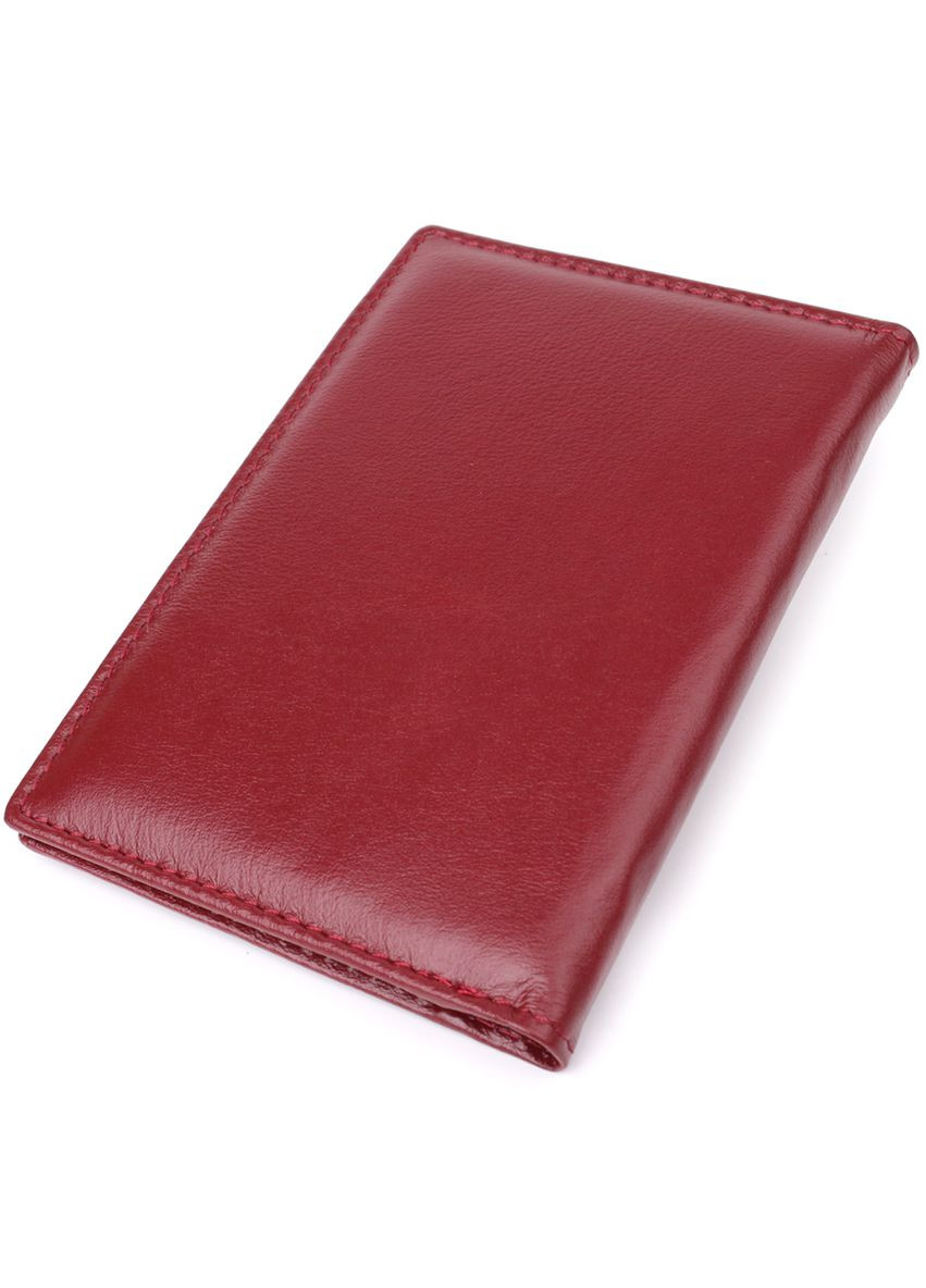 Красивая обложка на паспорт универсального формата из натуральной кожи 23079 Бордовый st leather (331910093)