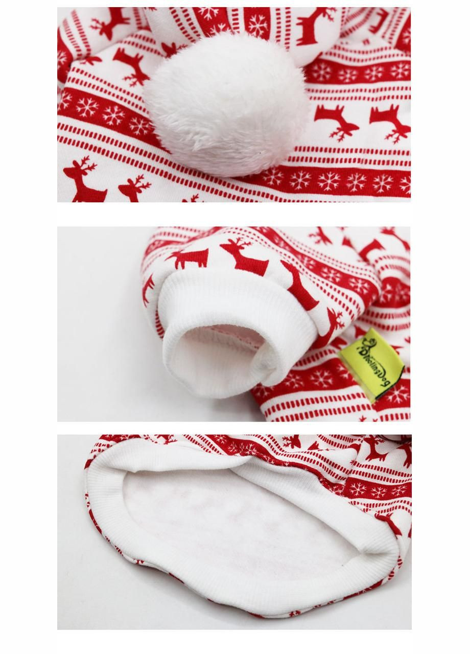 Новорічне худі для собак Pet Style "Сніжинка" Червоне M No Brand - (323236941)
